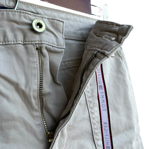 Tommy Hilfiger Women Tan Flat Front Drawstring Multi Pocket Cargo Pants Size 6 - Picture 4 of 8